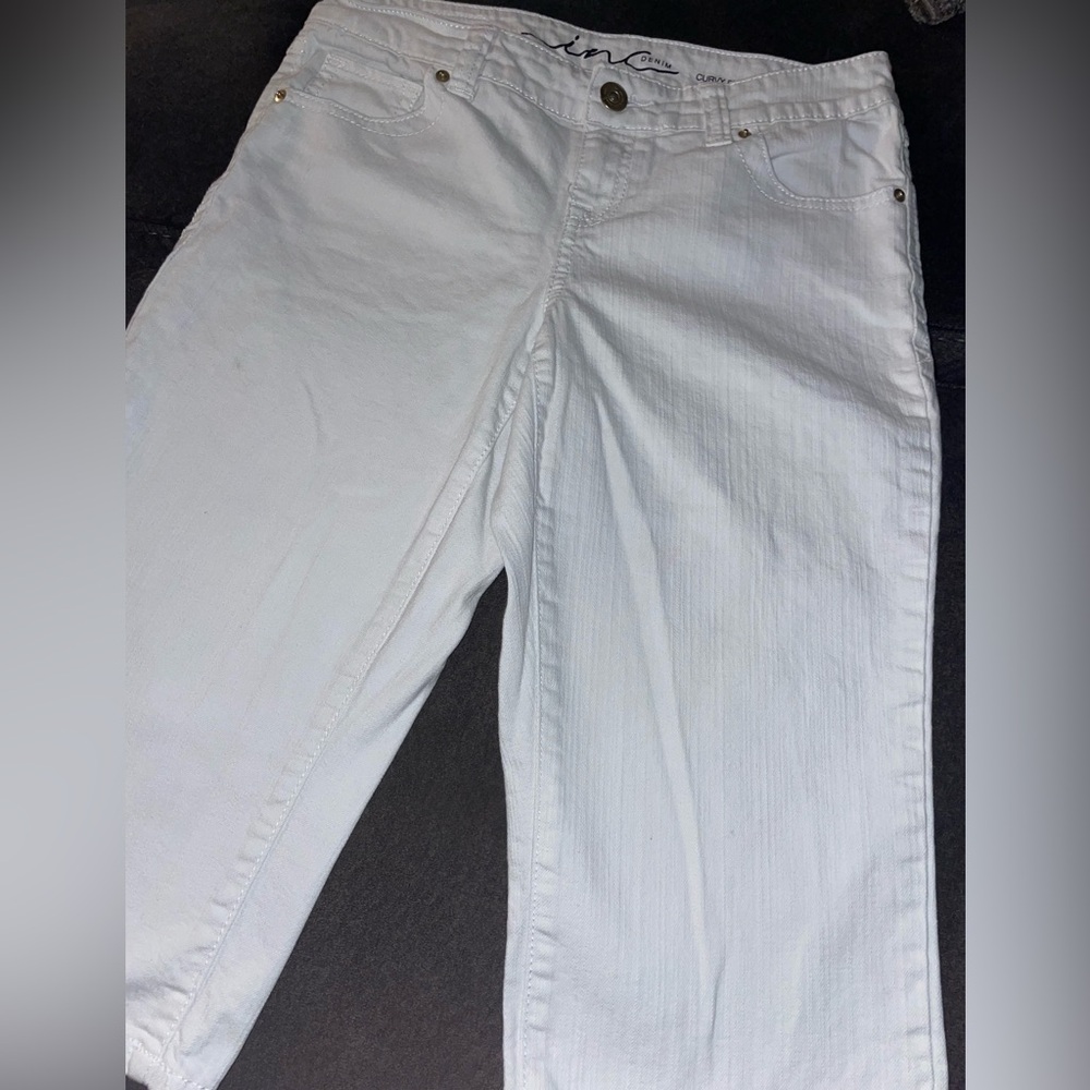INC International Concepts White Denim Cropped just in time for Spring!